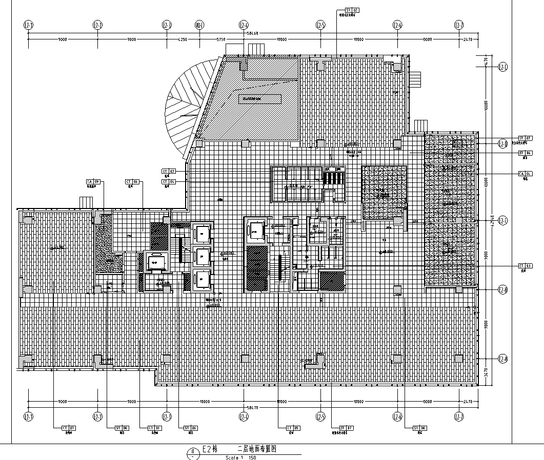 [上海]华为研发中心上海新办公楼项目施工图施工图下载【ID:967177089】