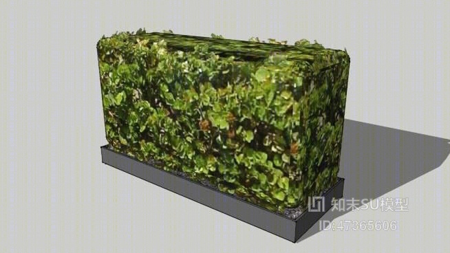 绿植墙SU模型下载【ID:217880239】