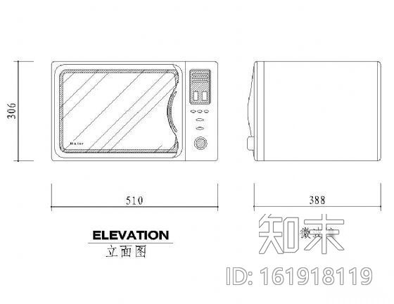 微波炉cad施工图下载【ID:161918119】