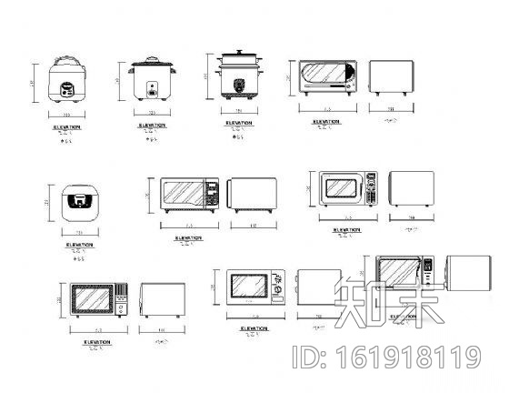 微波炉cad施工图下载【ID:161918119】
