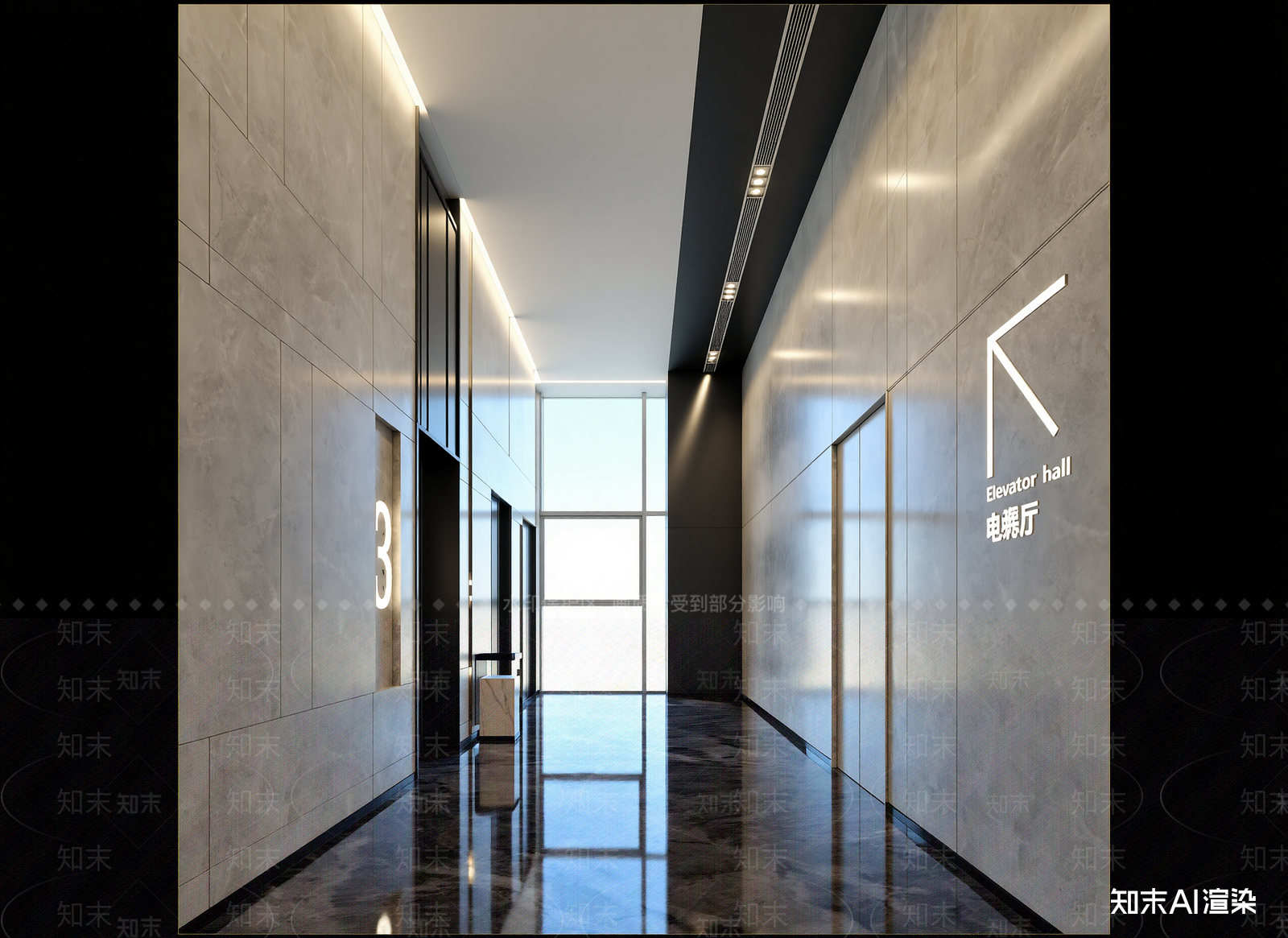 现代走廊3D模型下载【ID:1214746670】