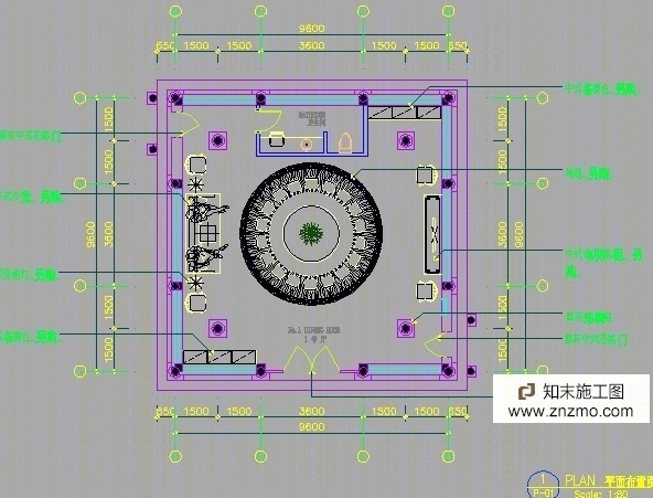 中式餐厅包厢施工图施工图下载【ID:66948577】