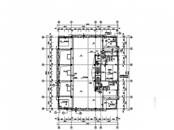 [江苏]25层现代风格行政办公楼单体建筑施工图（知名设计...施工图下载【ID:165746139】