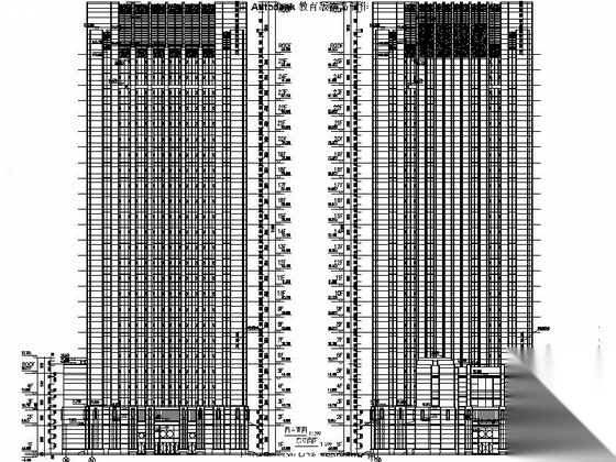 [江苏]25层现代风格行政办公楼单体建筑施工图（知名设计...施工图下载【ID:165746139】