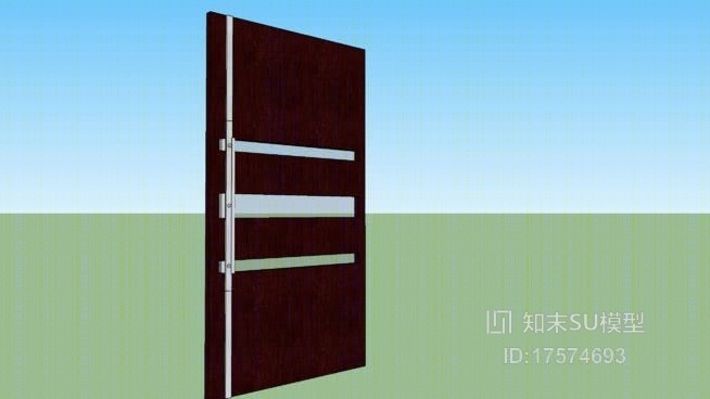 单开门SU模型下载【ID:219280382】