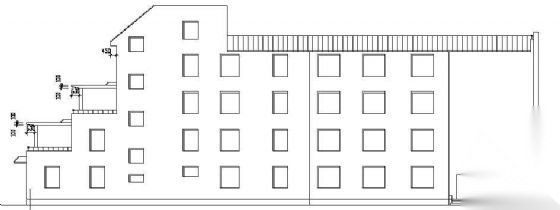 某市四层养老院建筑方案设计cad施工图下载【ID:164863173】