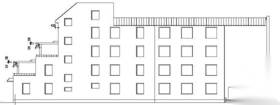 某市四层养老院建筑方案设计cad施工图下载【ID:151590102】