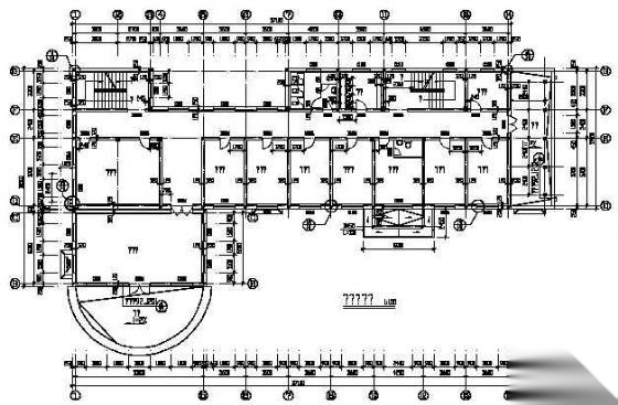 某市四层养老院建筑方案设计cad施工图下载【ID:164863173】