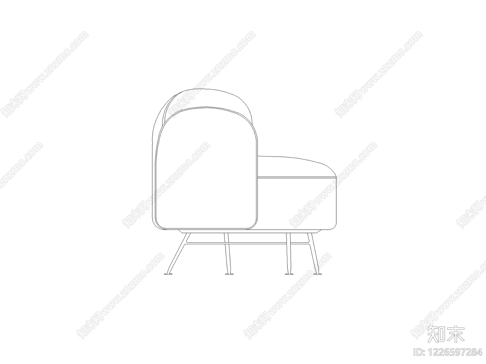 沙发cad施工图下载【ID:1226597284】