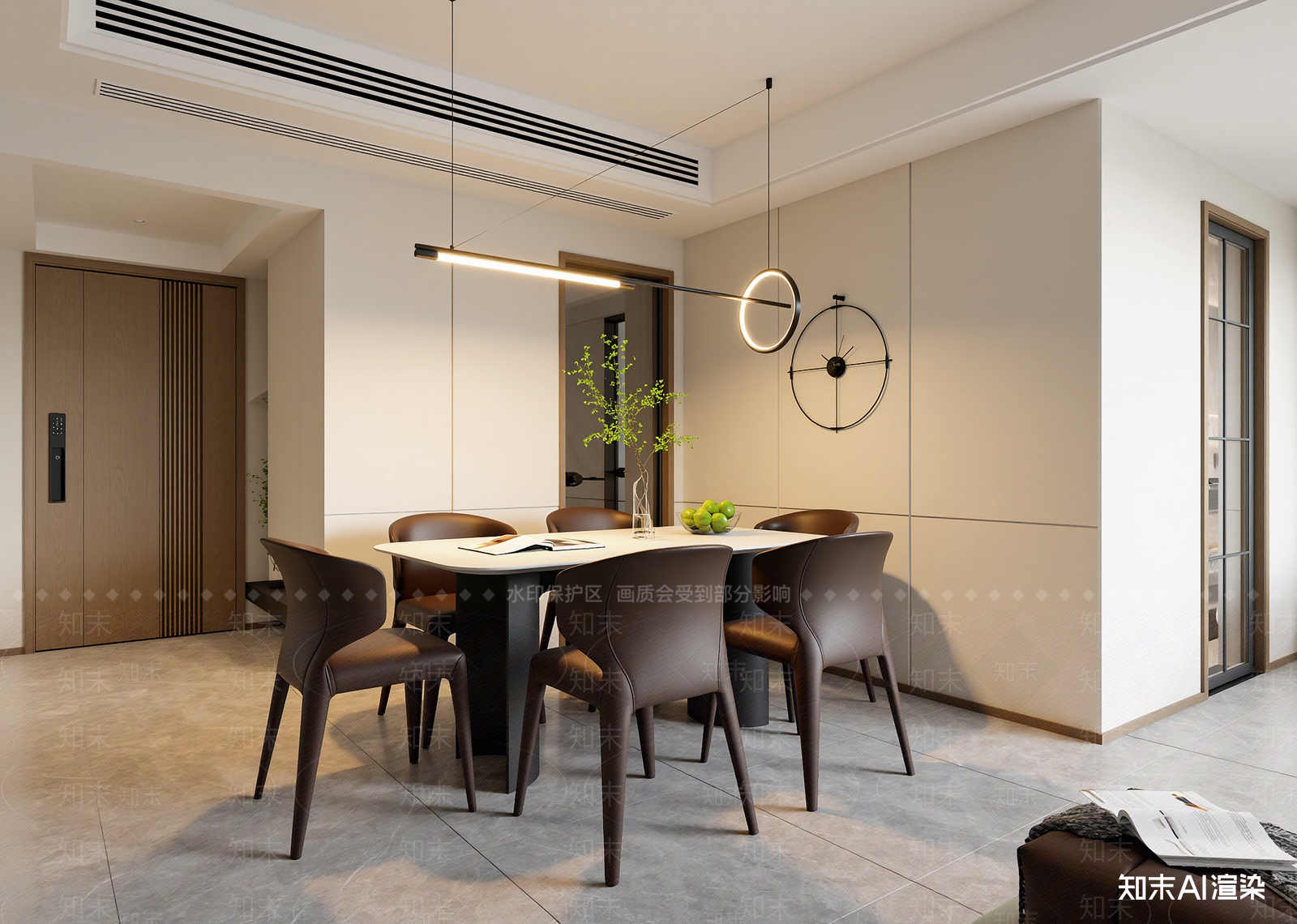 现代家居餐厅3D模型下载【ID:1215112104】