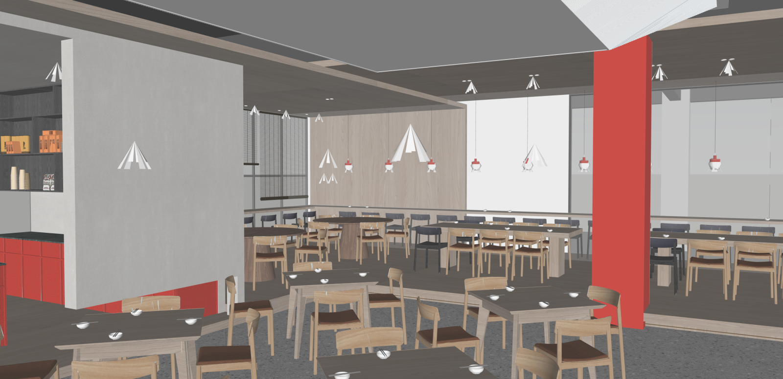 现代快餐店SU模型下载【ID:1215955834】