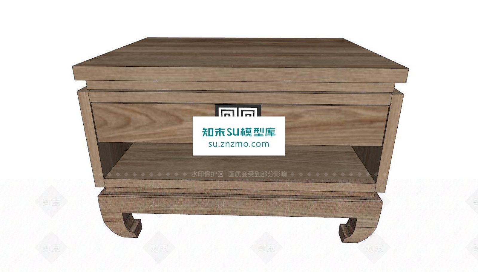 中式立柜SU模型下载【ID:160124232】