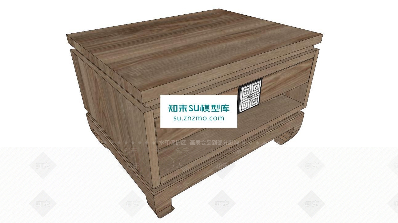 中式立柜SU模型下载【ID:160124232】