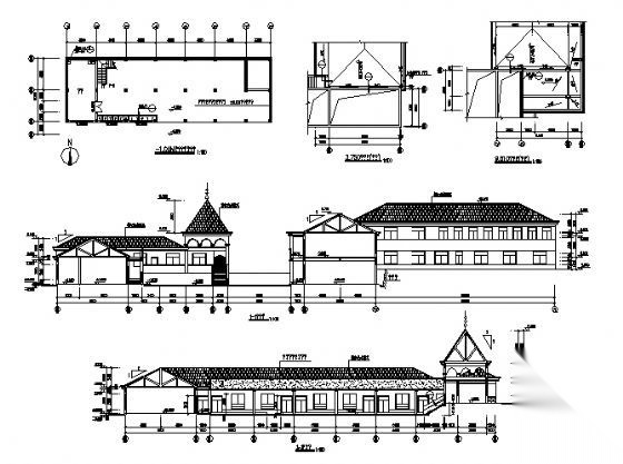 某二层幼儿园建筑施工图cad施工图下载【ID:151574194】