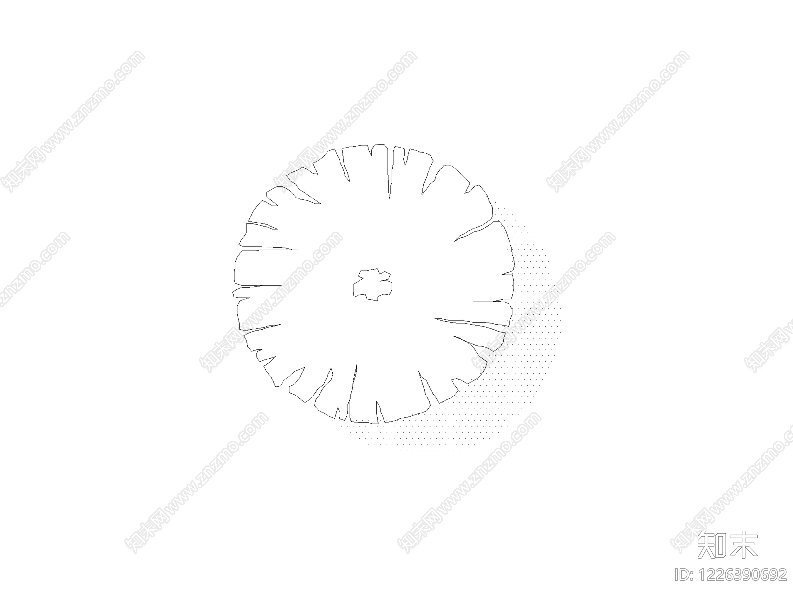 灌木种植CAD图纸