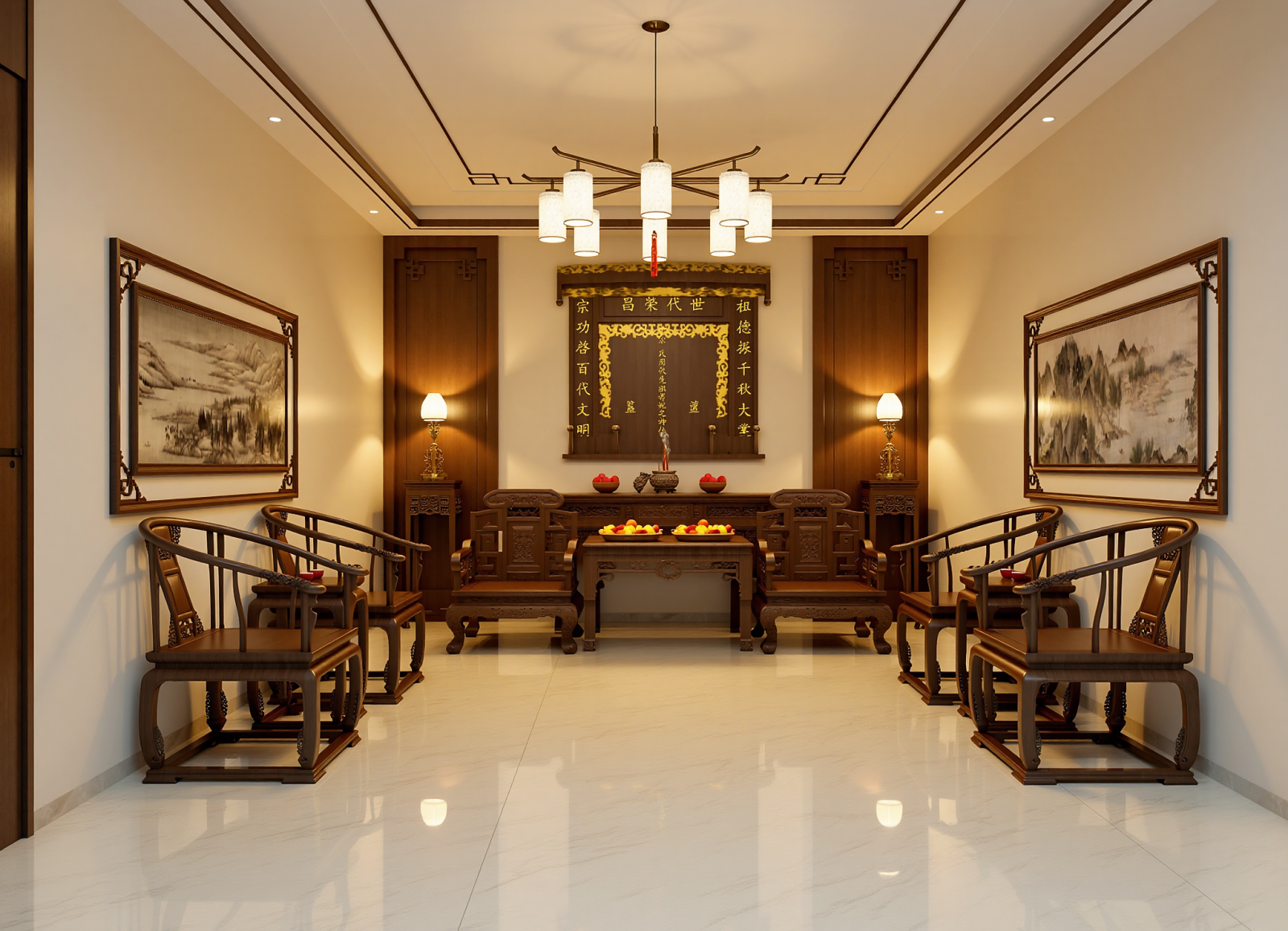 新中式佛堂3D模型下载【ID:1215113145】