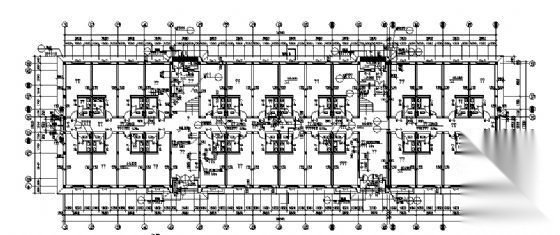 某五层宿舍楼建筑施工图cad施工图下载【ID:149828113】