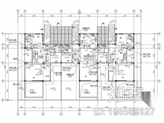 多层别墅空调通风系统设计施工图cad施工图下载【ID:166589127】