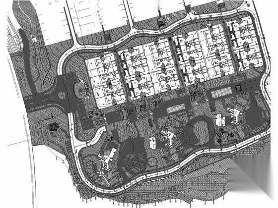 [广东]滨海高档居住区景观规划设计施工图施工图下载【ID:161072142】