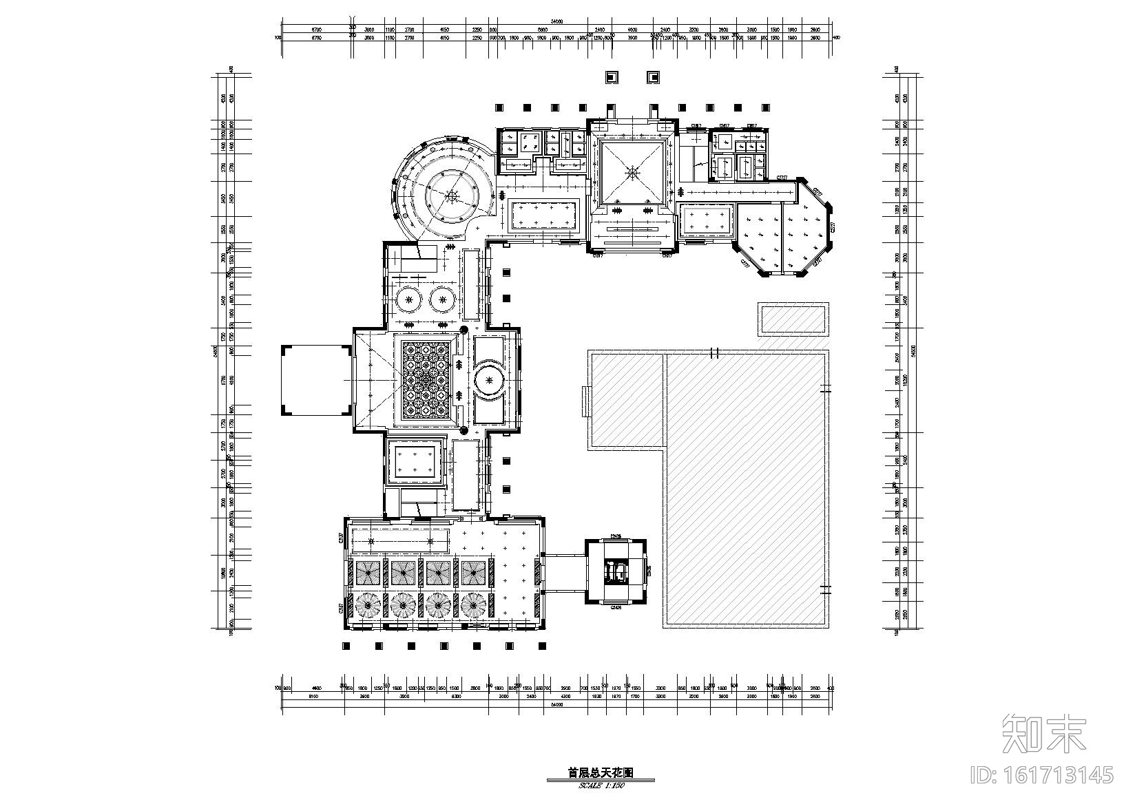 [江苏]南通华强城售楼处全套施工图+效果图cad施工图下载【ID:161713145】