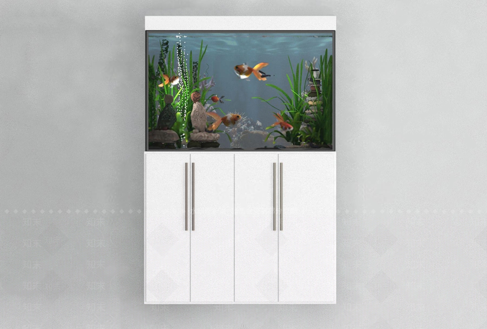 现代水族箱3D模型下载【ID:1107406451】