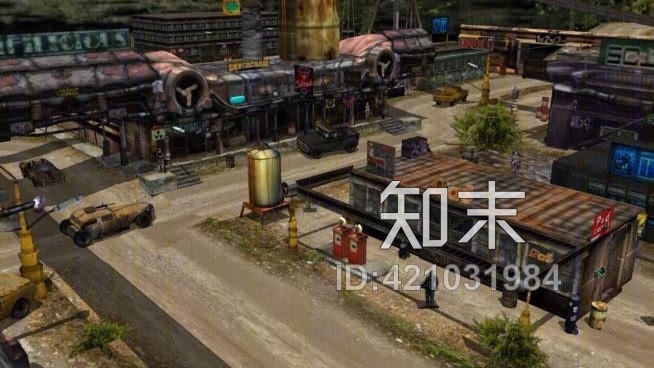 启示录后的高速公路城市SU模型下载【ID:421031984】