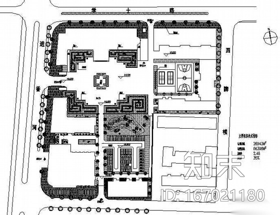 某部队新营区环境景观施工图施工图下载【ID:167021180】