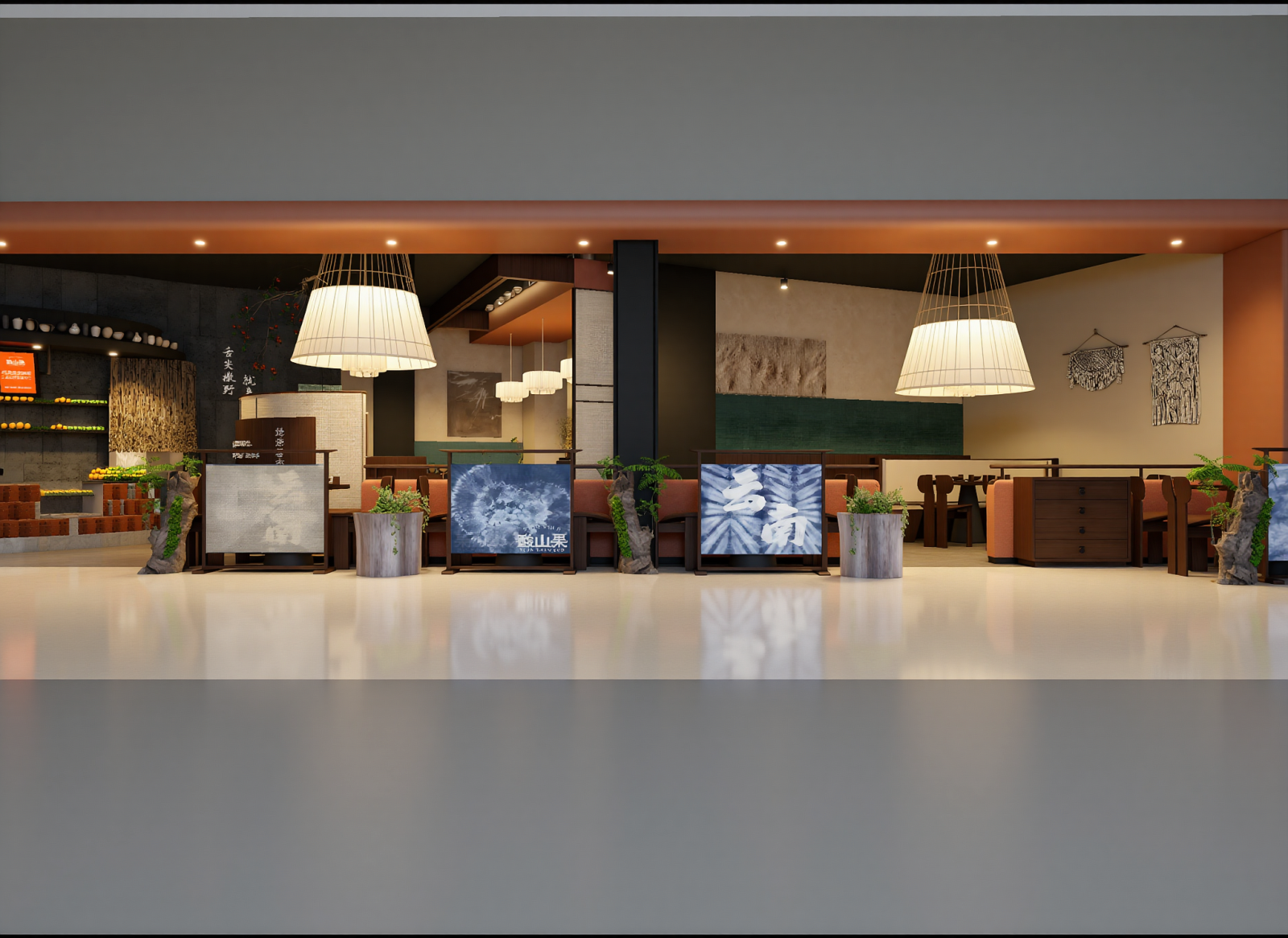 现代茶展厅3D模型下载【ID:1215149434】