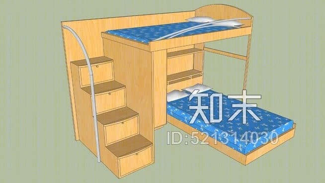 双层床SU模型下载【ID:521314030】