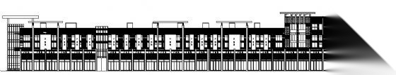 江阴市某二层步行街商业楼建筑施工图cad施工图下载【ID:165400187】