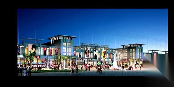 江阴市某二层步行街商业楼建筑施工图cad施工图下载【ID:151455166】