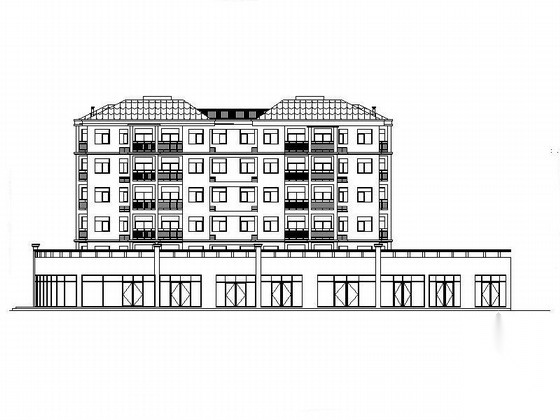 [湖北]六层框架结构三级复杂程度住宅建筑施工图cad施工图下载【ID:168088172】