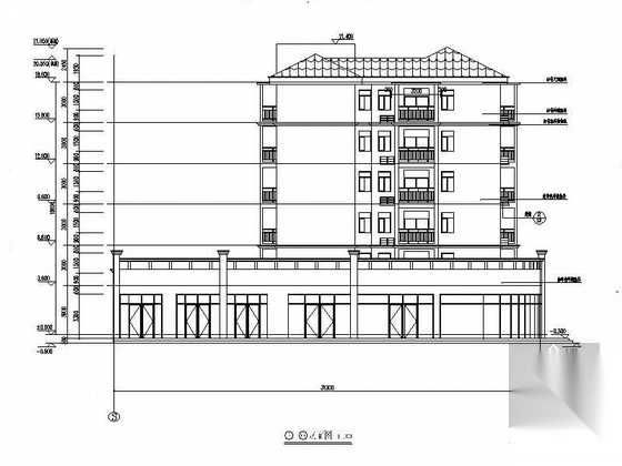 [湖北]六层框架结构三级复杂程度住宅建筑施工图cad施工图下载【ID:168088172】