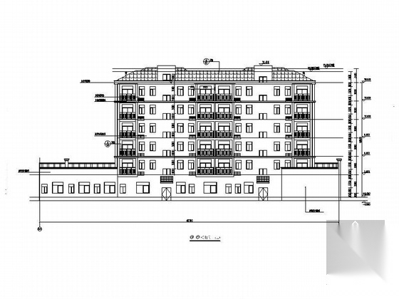 [湖北]六层框架结构三级复杂程度住宅建筑施工图cad施工图下载【ID:168088172】