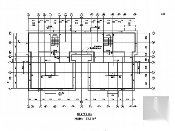 [湖北]六层框架结构三级复杂程度住宅建筑施工图cad施工图下载【ID:168088172】