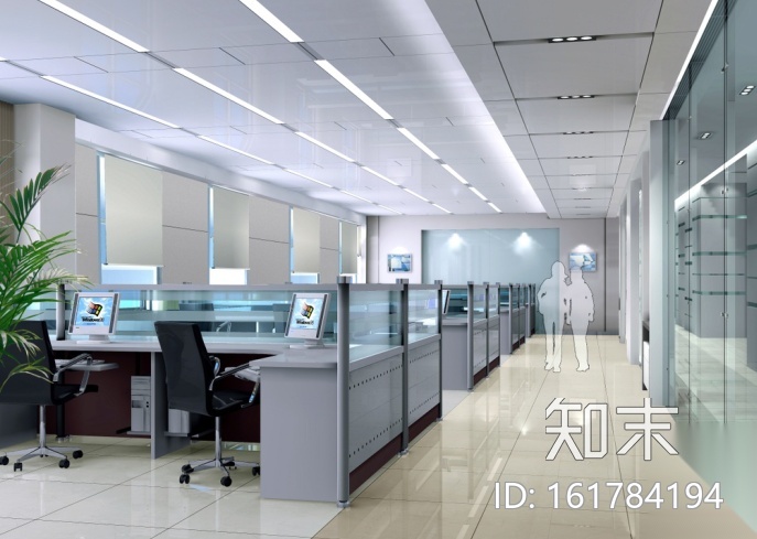 [上海]高级商务办公楼全套施工图（含效果图）cad施工图下载【ID:161784194】