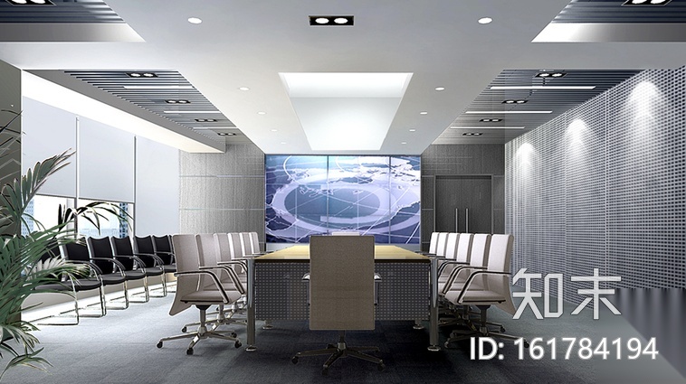 [上海]高级商务办公楼全套施工图（含效果图）cad施工图下载【ID:161784194】