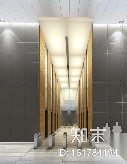 [上海]高级商务办公楼全套施工图（含效果图）cad施工图下载【ID:161784194】