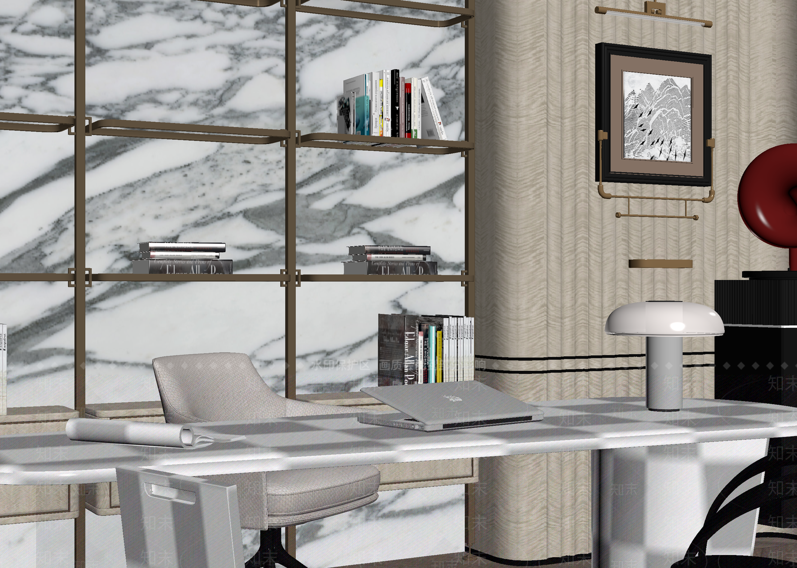 现代办公室3D模型下载【ID:1215175584】