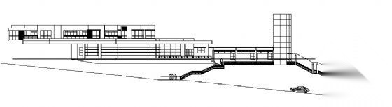 某二层售楼处建筑设计方案cad施工图下载【ID:165141108】