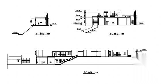 某二层售楼处建筑设计方案cad施工图下载【ID:165141108】