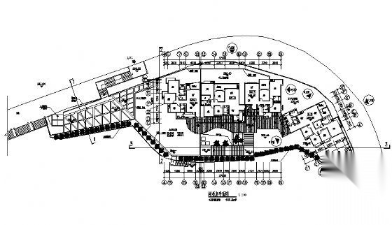 某二层售楼处建筑设计方案cad施工图下载【ID:165141108】