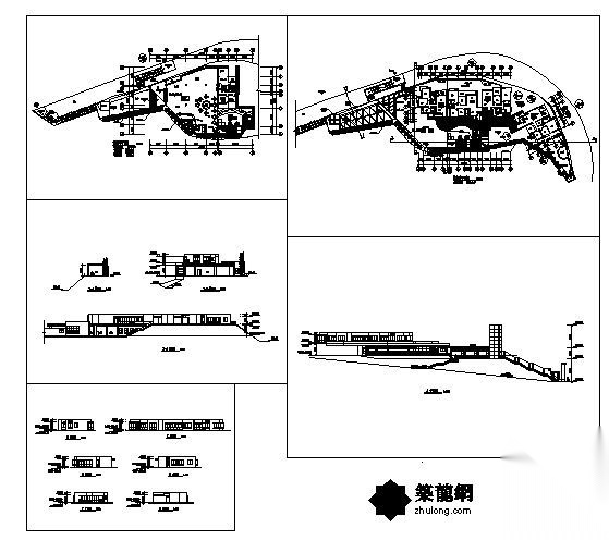 某二层售楼处建筑设计方案cad施工图下载【ID:165141108】