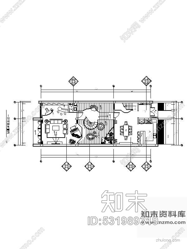 施工图欧式风格二层别墅施工图(含效果施工图下载【ID:531989319】