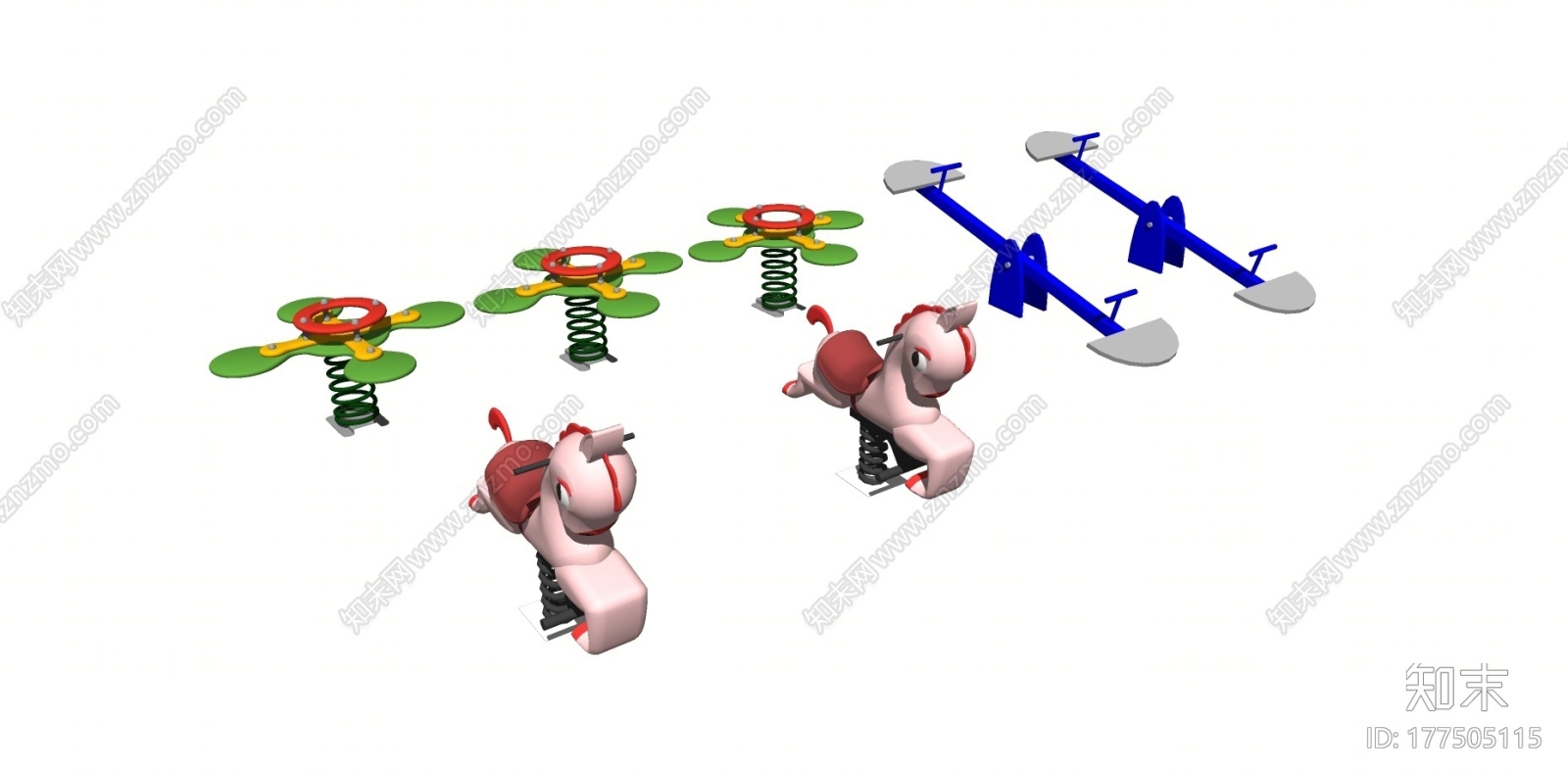 儿童游乐设施SU模型下载【ID:177505115】