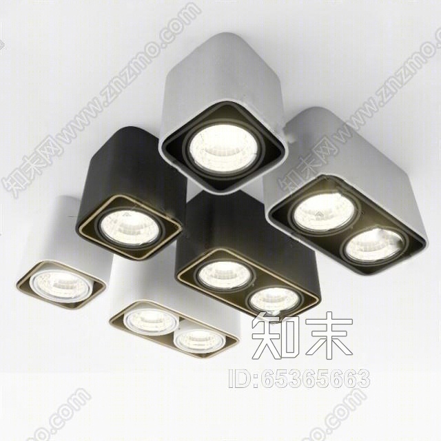 射灯3D模型下载【ID:65365663】