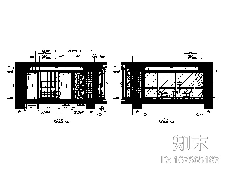 [上海]大户型样板房设计CAD施工图（含效果图）施工图下载【ID:167865187】