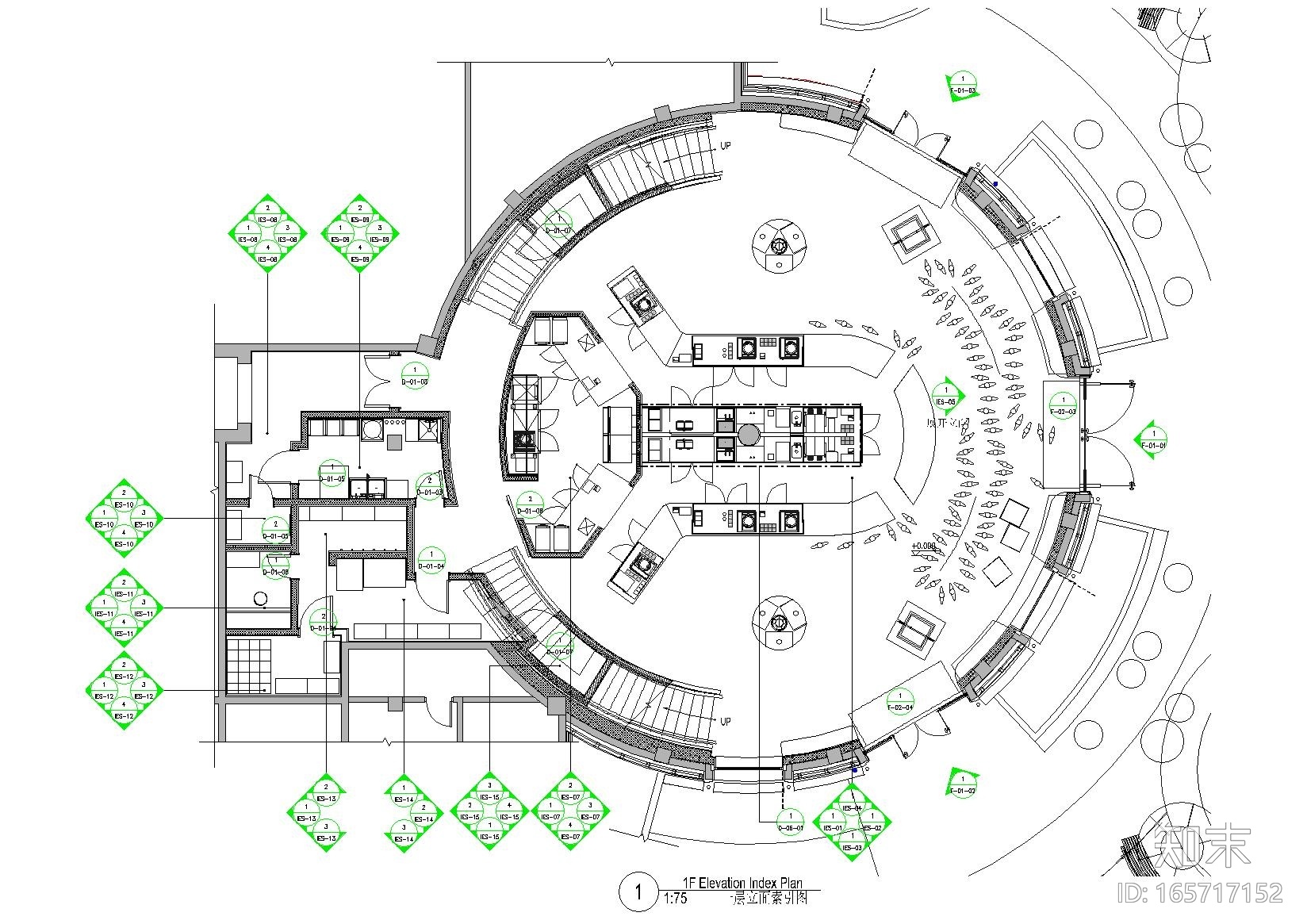 [上海]GOOD HOUSE-星巴克迪士尼店施工图cad施工图下载【ID:165717152】