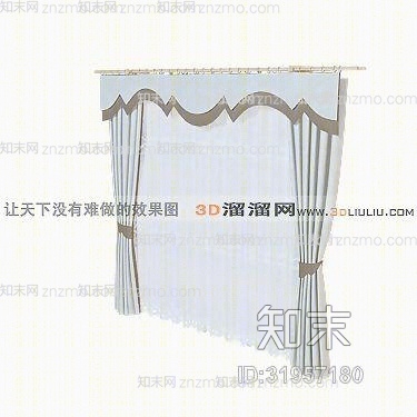 窗帘2323D模型下载【ID:31957180】