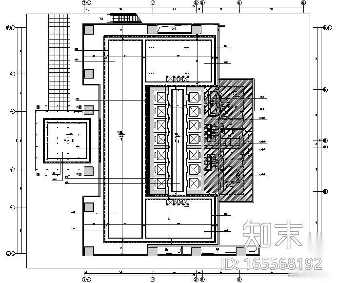 [广东]佛山万达甲级写字楼及样板间设计施工图（附效果...cad施工图下载【ID:165568192】